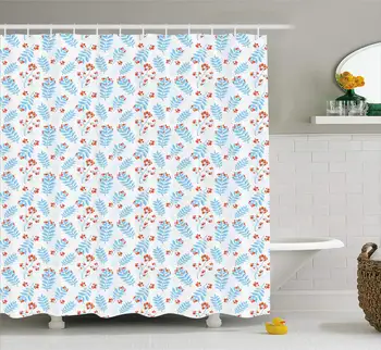 

Seasonal Ash Berries Shower Curtain, 230 GSM, Spa, Hotel Luxury, Water Repellent,Decorative Bathroom Curtain,72 x 96 Inches