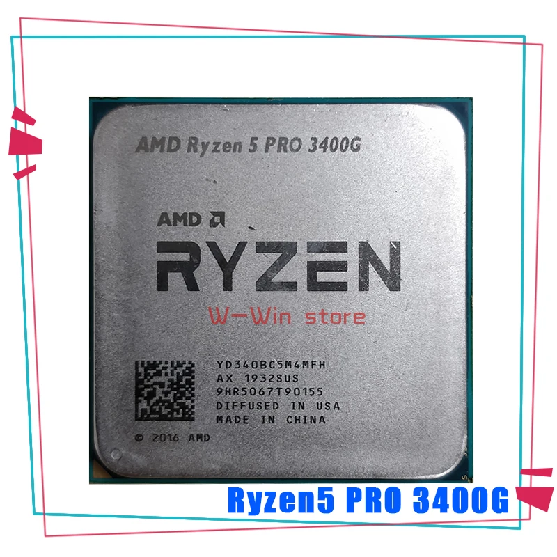 AMD Ryzen 5 PRO 3400G R5 3 7 ГГц четырехъядерный восьмипоточный процессор 65 Вт YD340BC5M4MFH разъем