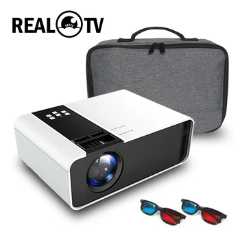 

Real TV TD90 HD Mini Projector 720P Support 1080P LED Android WiFi Projector Video Home Cinema HDMI VGA AV Movie Game Proyector