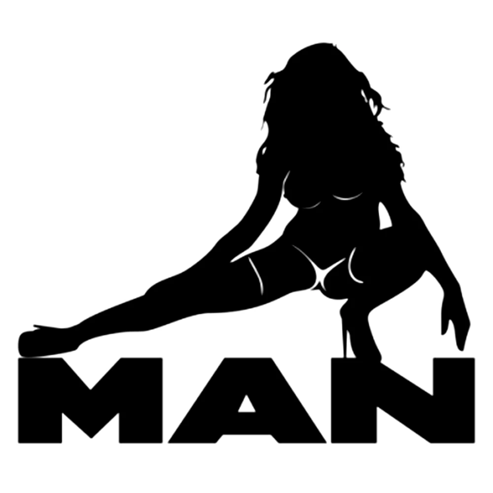 Dawasaru Man Girl Sexy Car Sticker Waterproof Personality KK Decal Laptop Motorcycle Auto Accessories Decoration 17cm*15cm | Автомобили и