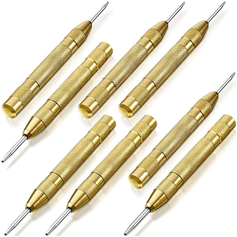 8Pcs Automatic Center Punch Automatic Puncher Spring Punching Hand Tool