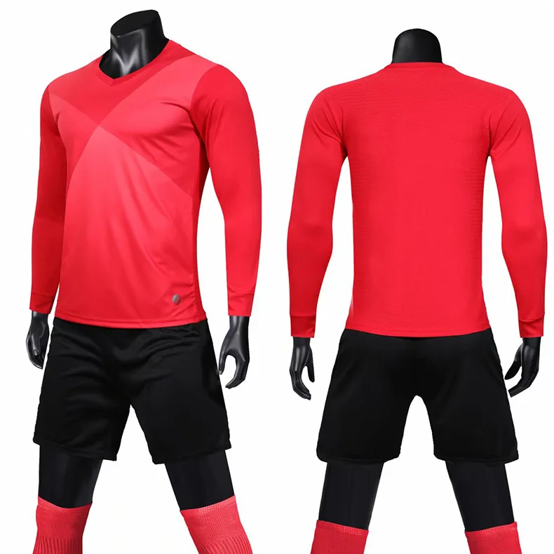 Invierno de de foutbol trajes hombres y nivienos de manga larga camisetas de foutbol de los nivienos al aire libre de formacion tra