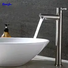 Stainless Steel Faucet Cold Water Bathroom Washbasin Faucet Tap Kitchen Bathroom Accessories High Quality