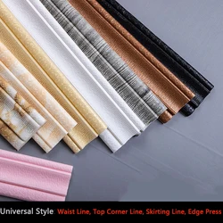 3D Foam Waist Line Stereo Thickening Self-adhesive Decorative Frame Skirting Line TV Background Wall Frame Ceiling Edge Strip