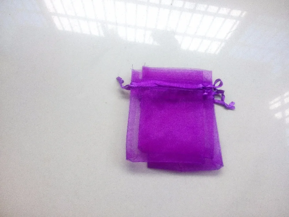 

17*23cm 1000pcs Dark purple Organza Bag christmas Drawstring bag jewelry packaging bags for gift/candy/wedding/party Yarn bag