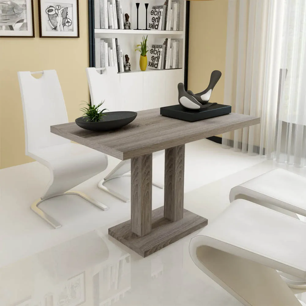 

120x70CM Kitchen Dining Table Home Study Oak Texture Writing Desk Coffee Modern Leisure Wood Tea Table Office Pedestal Desk