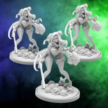 

38MM Rabbit Fairy Beautiful Girl Small Scale Resin (Original Special Soldier White Model) A-280 A3S8