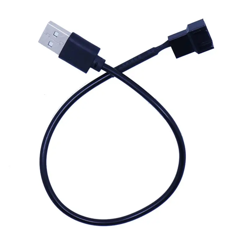 3pin or 4pin fan to USB Adapter Cables 3/4 Pin Computer PC Fan Power Cable Connector Adapter 5V 30cm Connect