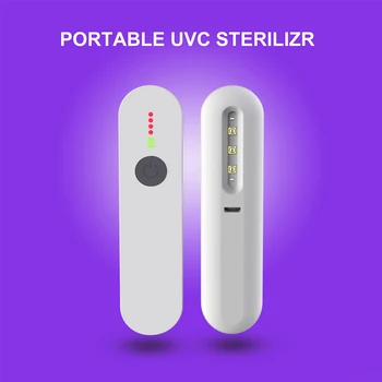 

ACCKIP Portable UV Light Sanitizer Wand Ultraviolet Disinfection Lamp USB Charging UVC Sterilizer Light For HomeTravel