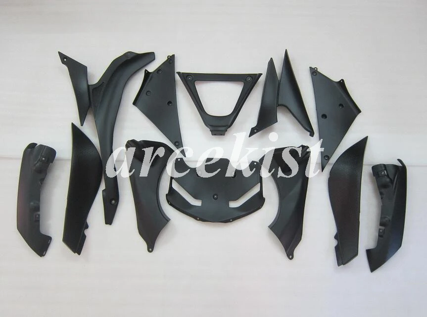 ABS мотоцикл Полный обтекатели комплект подходит для kawasaki Ninja ZX6R 636 2007 2008 07 08 6R ZX-6R Кузов Набор на заказ белый Эльф