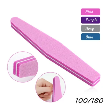 

100/180 professional diamond disposable sponge nail buffer lima sandpaper nail file buffer polisher block nailfile tools acrylic