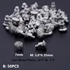 Professional 1 box 340pcs Hair Scissors Screws Nuts Bolts Metal Washers Plates Muti-sizes Scissors Repair kits accessories 3
