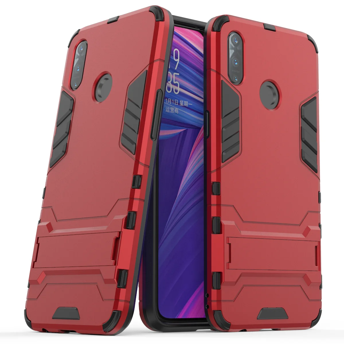 Для OPPO Realme 3 Чехол realme3 армированный противоударный жесткий силиконовый
