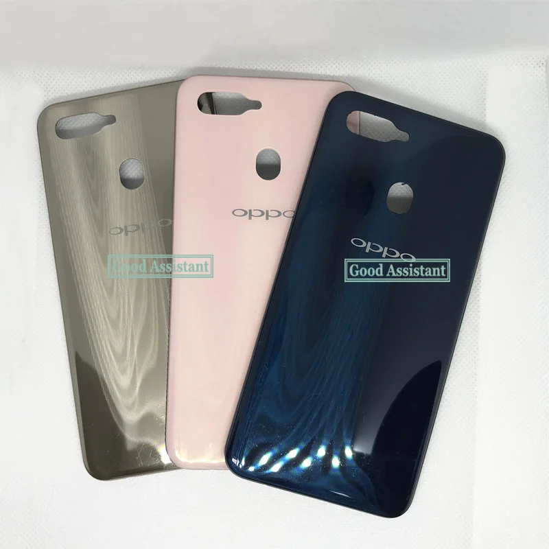 Зеленый/золотой/розовый 6,2 дюйма для Oppo A7 AX7 задняя крышка батарейного отсека дверной Корпус чехол Запчасти для заднего стекла