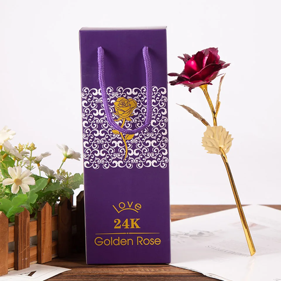 Gold Roses With Pedestal 24K (7)