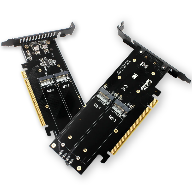 Jeyi-tarjeta Ihyper Pro M.2 X16 A 4x Nvme Pcie3.0 Gen3 Raid Jeyi-tarjeta Ihyper Pro M.2 X16 A 4x Nvme Pcie3.0 Gen3 Raid
