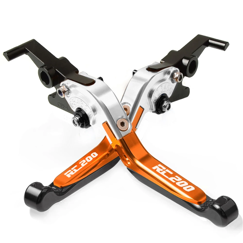 Для KTM RC200 RC 200- RC200 RC 200 Мотоцикл с ЧПУ Регулируемые тормозные рычаги сцепления ручка - Цвет: E with logo