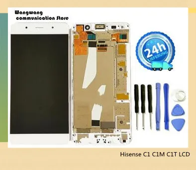 Pantalla de visualización de 5,5 дюймов+ marco para Hisense C1 C1M C1T ЖК-дисплей+ digitalizador de сенсорный экран+ монтажный адаптер de мА