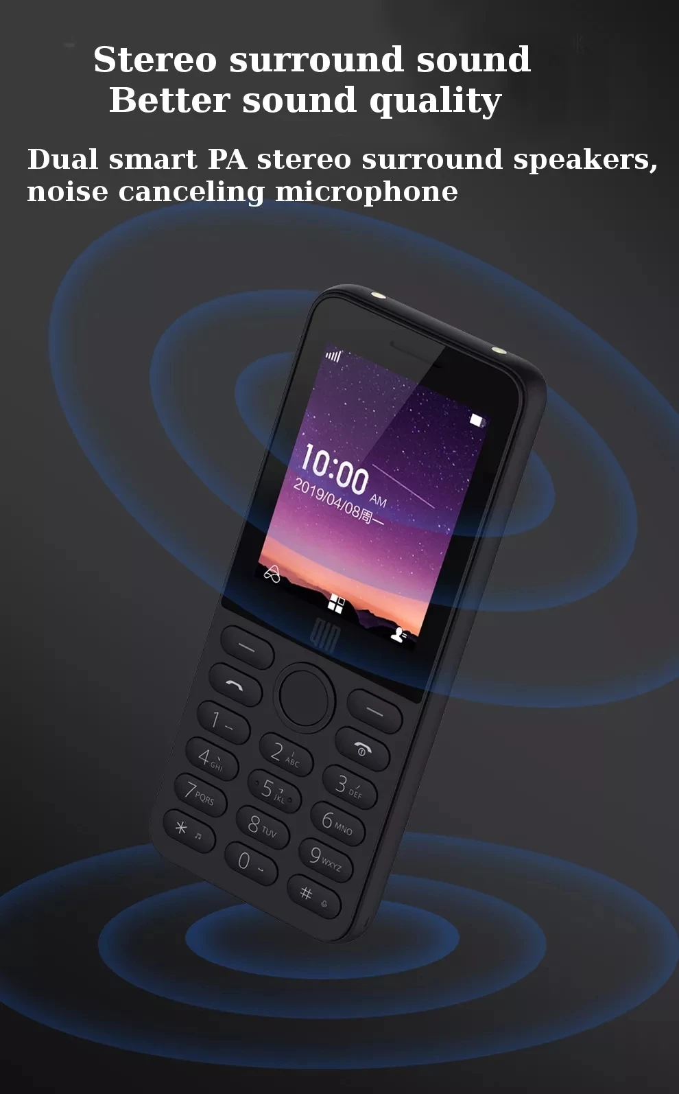 Xiaomi QIN QF9 4G Network Wifi 1820mAH BT 4.2 Infrared Remote Control Dual SIM Card Feature Phone (8)