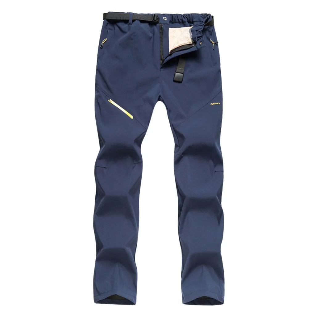 SAGACE Мужские Пуховые утолщенные водонепроницаемые ветрозащитные штаны для альпинизма на открытом воздухе высококачественные прочные стильные - Цвет: Синий