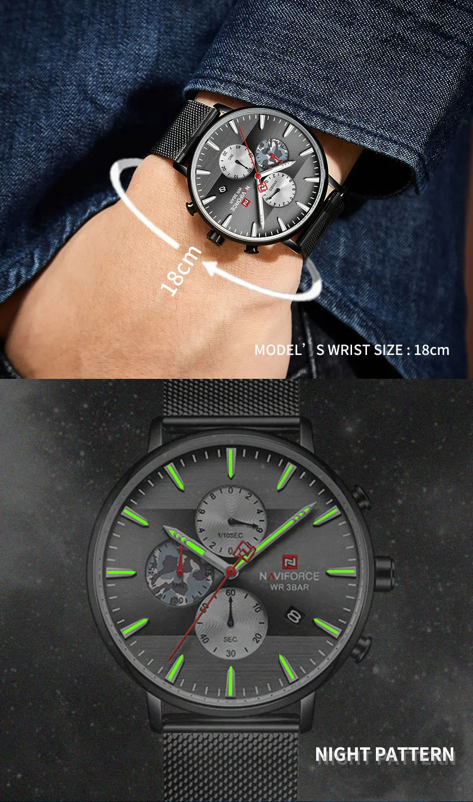 Часы NAVIFORCE для мужчин лучший бренд класса люкс мужские кварцевые часы из нержавеющей стали водонепроницаемые мужские наручные часы Мужские часы Relogio Masculino