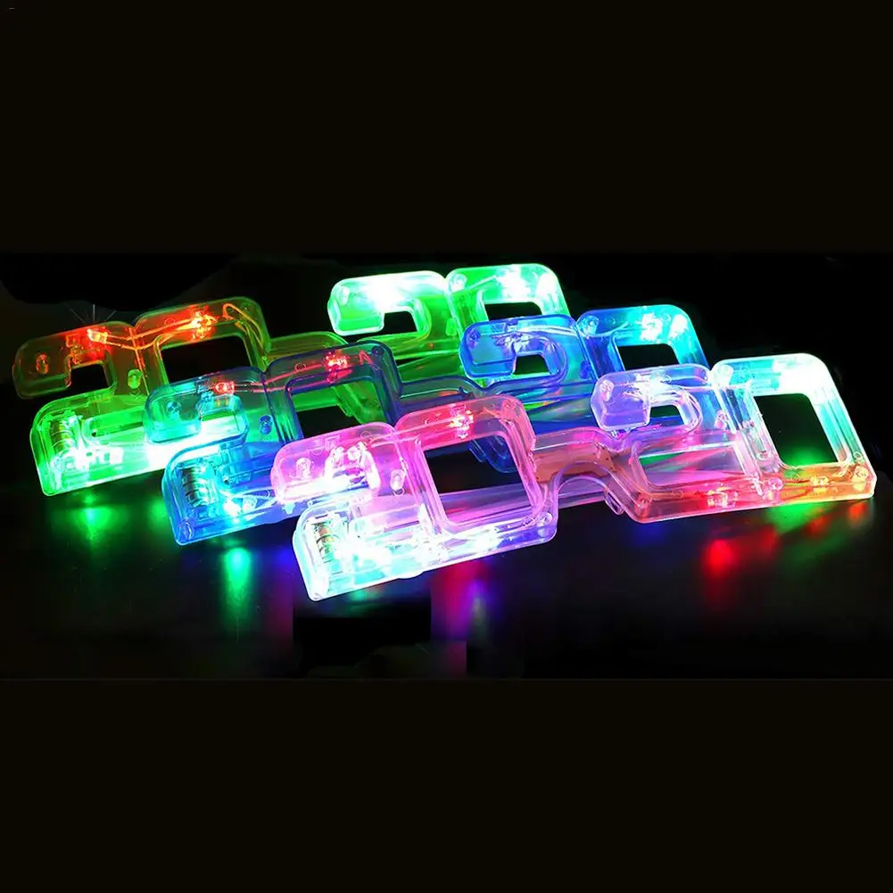 LED Glowing Glasses 2020 Glasses Button Switch Glowing Glasses For Dance Party Unique Shape Light Weight High Quality New