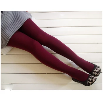 

2020 1Pc Sexy Stocking Wine Red Female Tights Woman Pantyhose Sexy Women Pantyhose Winter Tights Elastic Warm Tights Pantyhose