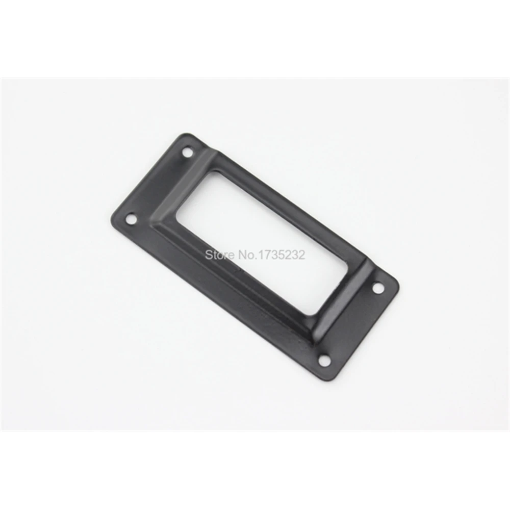 Black Iron Metal Label Frame File Name Card Holder Drawer Box ...