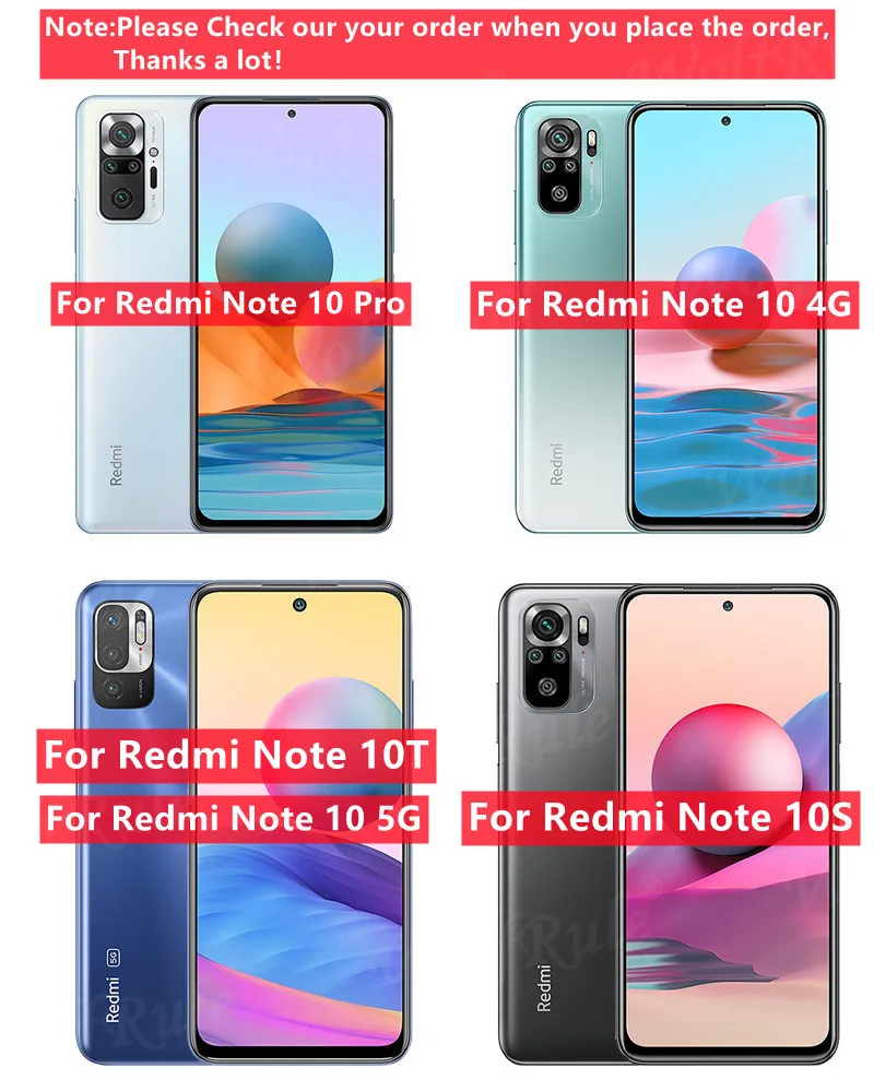 For Cover Xiaomi Redmi Note 10S Case For Redmi Note 10S Capas New Back Shockproof Soft TPU Case For Redmi Note 10S 10 Pro Fundas