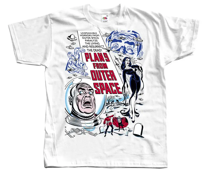 

Plan 9 From Outer Space V2, Movie Poster, T-Shirt(White,Yellow) All Sizes S-Xxxl Cool Casual Pride T Shirt Men Unisex Fashion