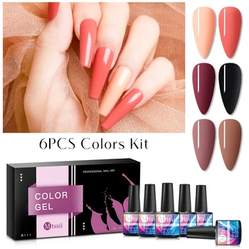 

Mtssii UV Gel Nail Polish 8ml Pure Nail Color Soak Off Nail Art Gel Varnish Manicure Set For Nail Design Lacquer With Box Vernis