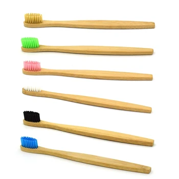 

Colorful Environment-friendly Bamboo Toothbrush Oral Care Bamboo Handle Soft Bristles Tooth Brush Whitening Toothbrush