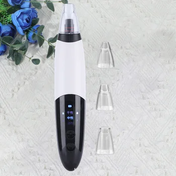 

1PC Electric Blackhead Suction Device Pore Acne Blackhead Cleaner 3 Gears Adjustable Beauty Instrument 3 Kinds Suction Head Faci