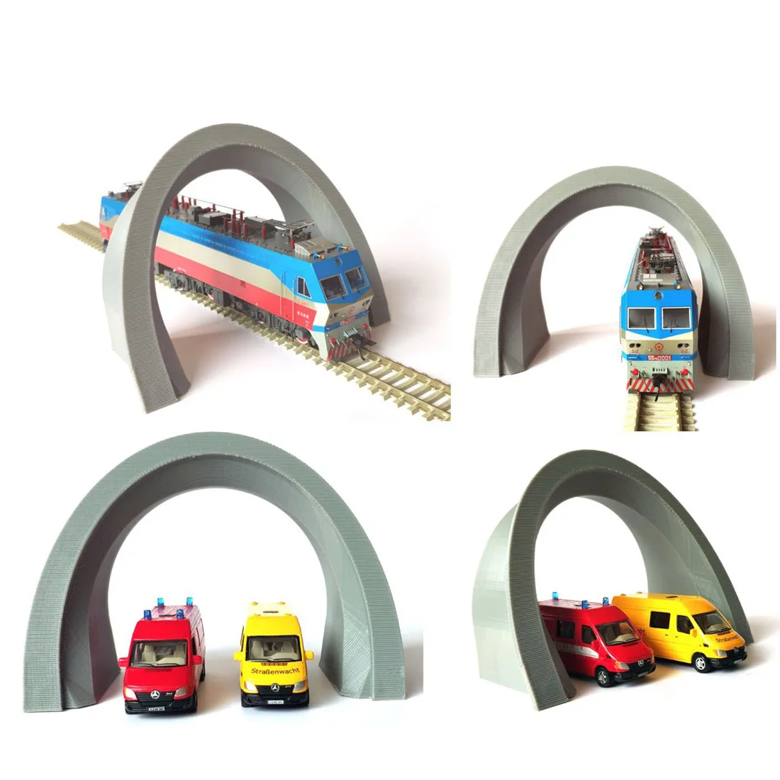 Scenery & Trees Plastic 187 Scale Model Toy Train Railway Cave Tunnels