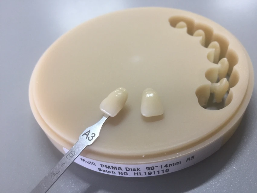 Dentallabor 71 mm mehrschichtige PMMA-temporäre Kronen Amann Girrbach PMMA-Materialien für CADCDM-System – Detail 4