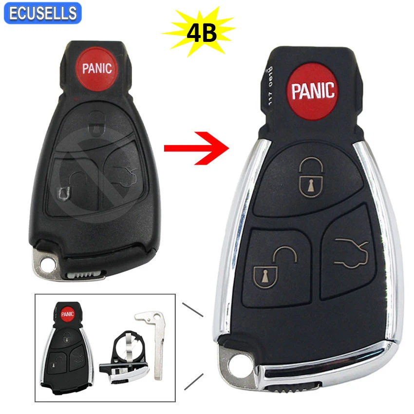 Modified Smart Remote Key Shell Fob 2 Button for Mercedes-Benz C E B S Class ML Modified Smart Remote Key Shell Fob 2 Button for Mercedes-Benz C E B S Class ML