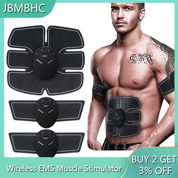 

Wireless EMS Muscle Stimulator Trainer Smart Fitness Abdominal Training Electric Weight Loss Stickers Body Slimming Belt Unisex