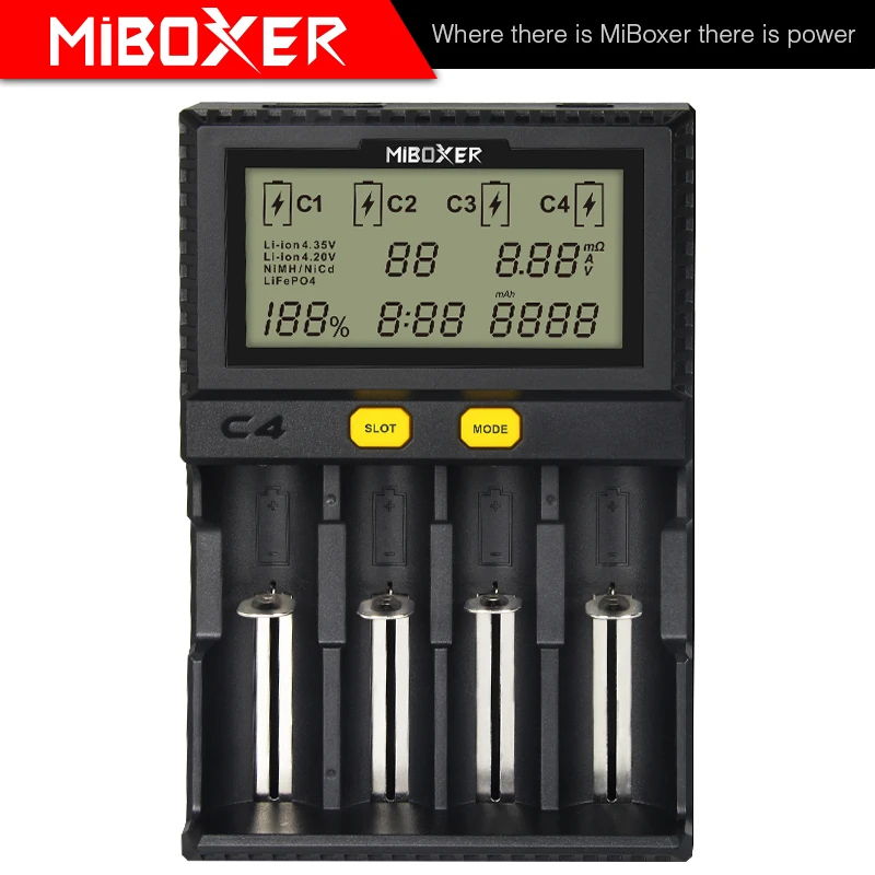 Умное зарядное устройство для батарей AAA 100-800 мАч 18650 а Li-Ion IMR ICR LiFePO4 14500 26650 21700 |