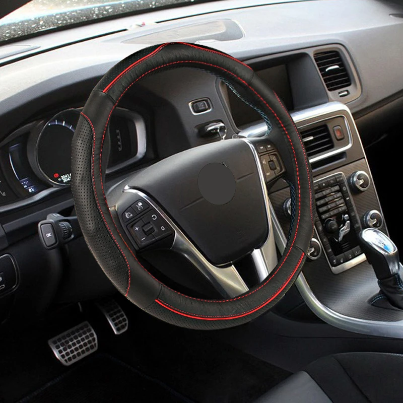 Universal Car PU Leather Steering-Wheel Covers Anti-slip Skidproof Durable for Mercedes benz A B R G Class GLK GLA w204 W251 | Автомобили