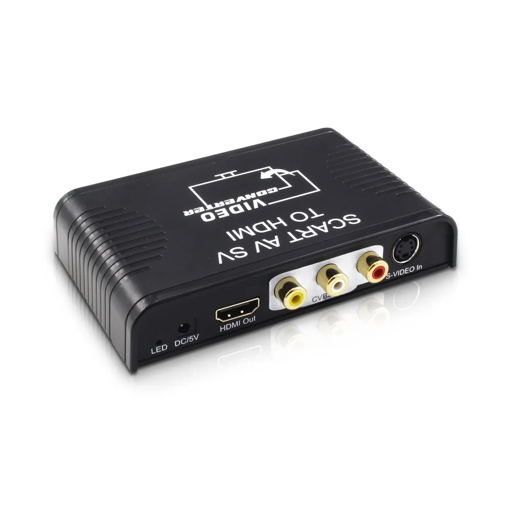 Из scart в HDMI AV SVIDEO из scart в HDMI 3-в-1 конвертер мультимедийного интерфейса высокой четкости