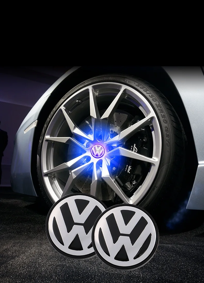 Автомобильный Стайлинг для Volkswagen Passat/Magotan/Sagitar/CC/Tiguan, колпачок для колеса, Модифицированная лампа для колеса Maglev, лампа ступицы