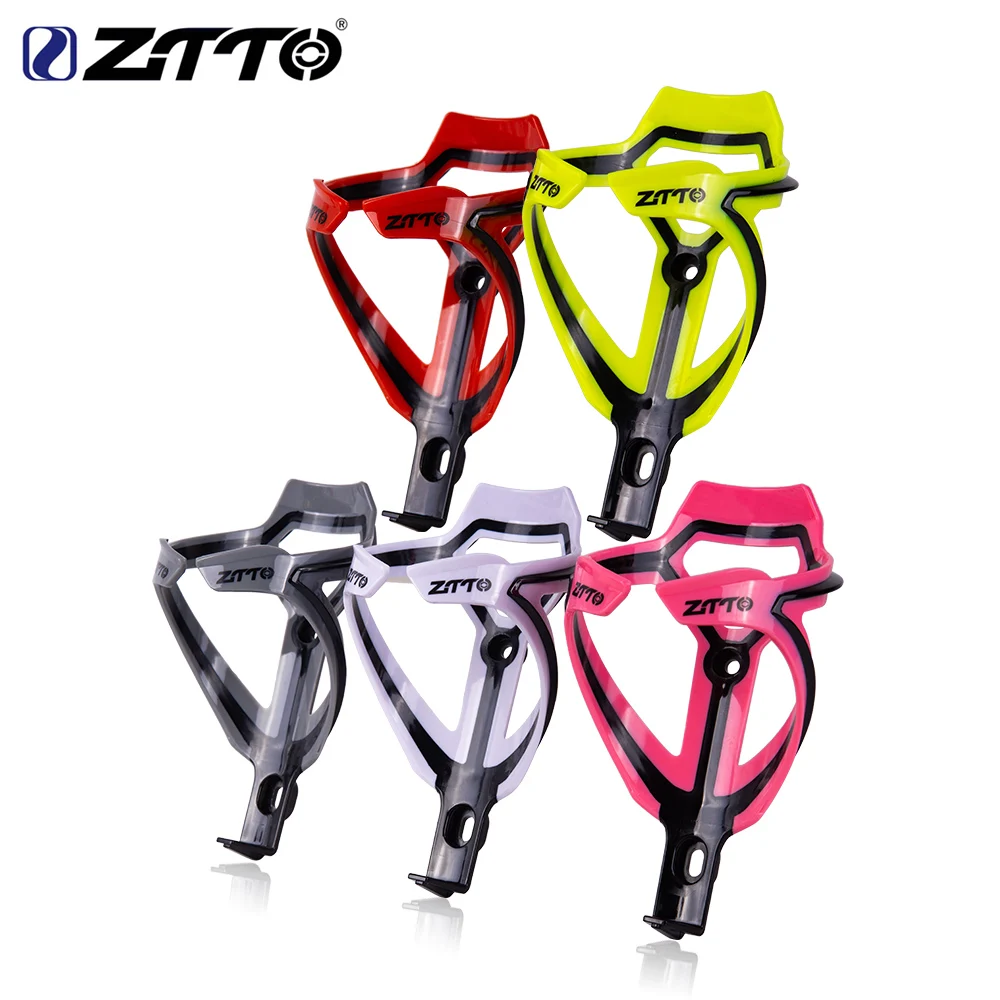 ZTTO MTB Road Two-Color Bike Water Bottle Cage Plastic Bicycle Bracket Ultralight Cycling Cup Bottles Holder Less than 75g