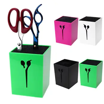 Preise Salon Schönheit Kamm Fall Haar Clips Lagerung Box Friseur Schere Halter Haar Styling Schellen Stehen Kit Box Organizer