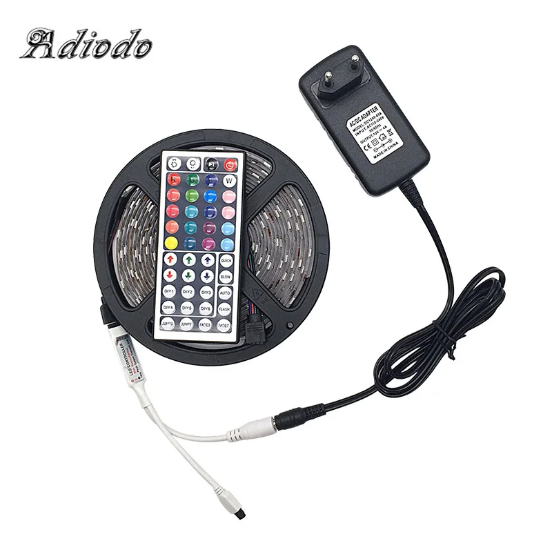 DC12V RGB LED Strip Waterproof Light white/ Warm White Flexible Decor 5050 SMD Led With Controller | Освещение