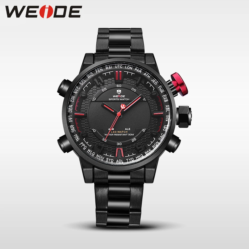 Часы наручные Weide мужские цифровые Спортивные кварцевые модные
