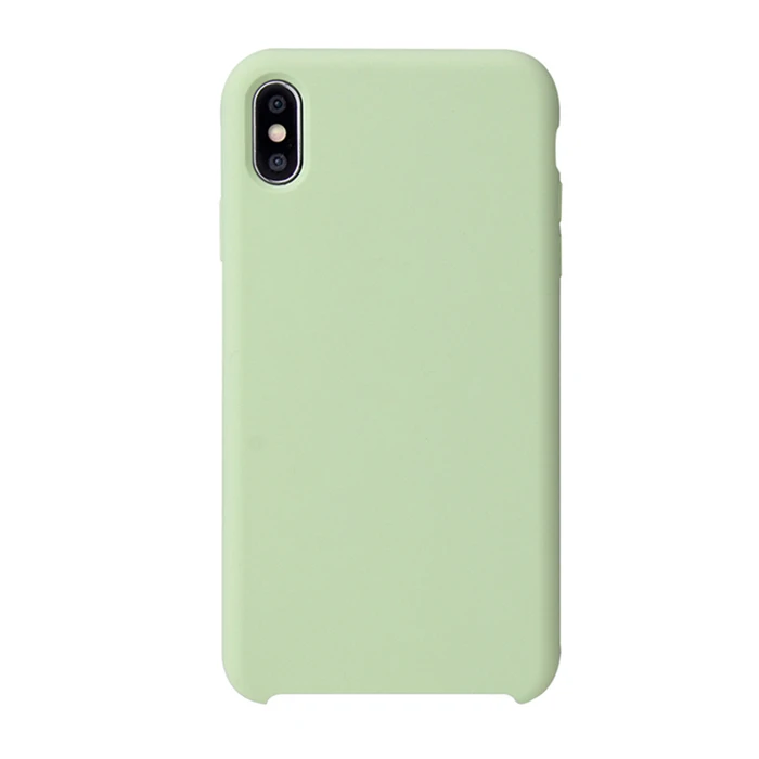 5-Matcha green G чехол, Модный Чистый жидкий силиконовый чехол для телефона для iPhone X, iPhone Xs, мягкий чехол для телефона для iPhone XR, iPhone XS MAX, чехол для телефона - Цвет: 5-Matcha green