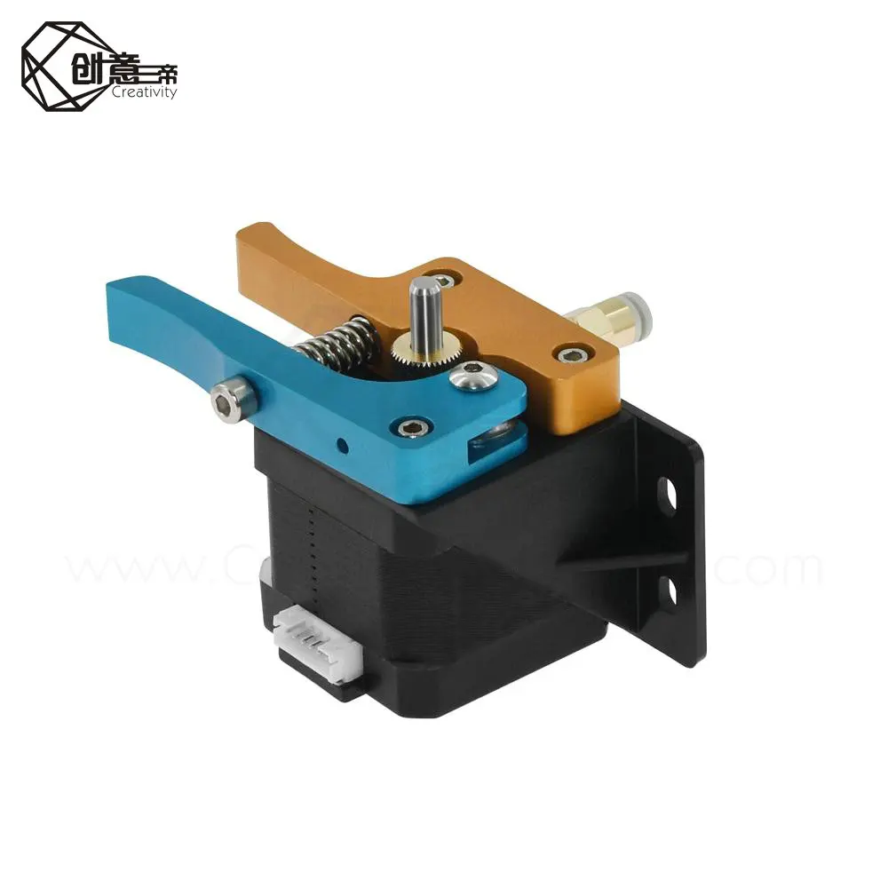 Глод синий MK8 Bowden прямой экструдер полностью металлический алюминиевый пульт Hotend