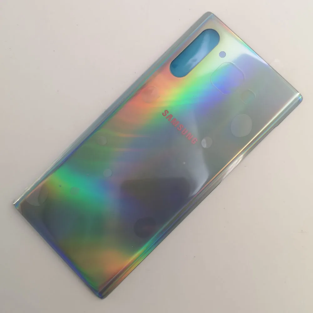 Monet Color 10 шт./лот, задняя крышка, чехол для батареи, чехол для samsung Galaxy Note10 Pro puls 5G N9760 note 10, задняя дверь+ клейкая наклейка - Цвет: Monet Color