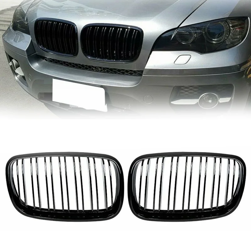 2 шт. в комплекте автомобильная решетка высокое качество для BMW E70 E71 2008 2013 ABS черная