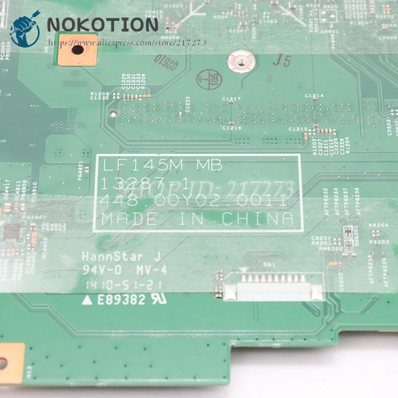 NOKOTION для lenovo FLEX 2-14D Материнская плата ноутбука LF145M MB 13287-1 448.00Y02.0011 материнская плата DDR3 полный тест